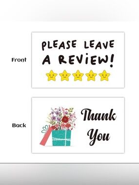 Customer Thank you cards 50